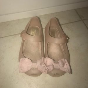 Mini melissa pink shoes
